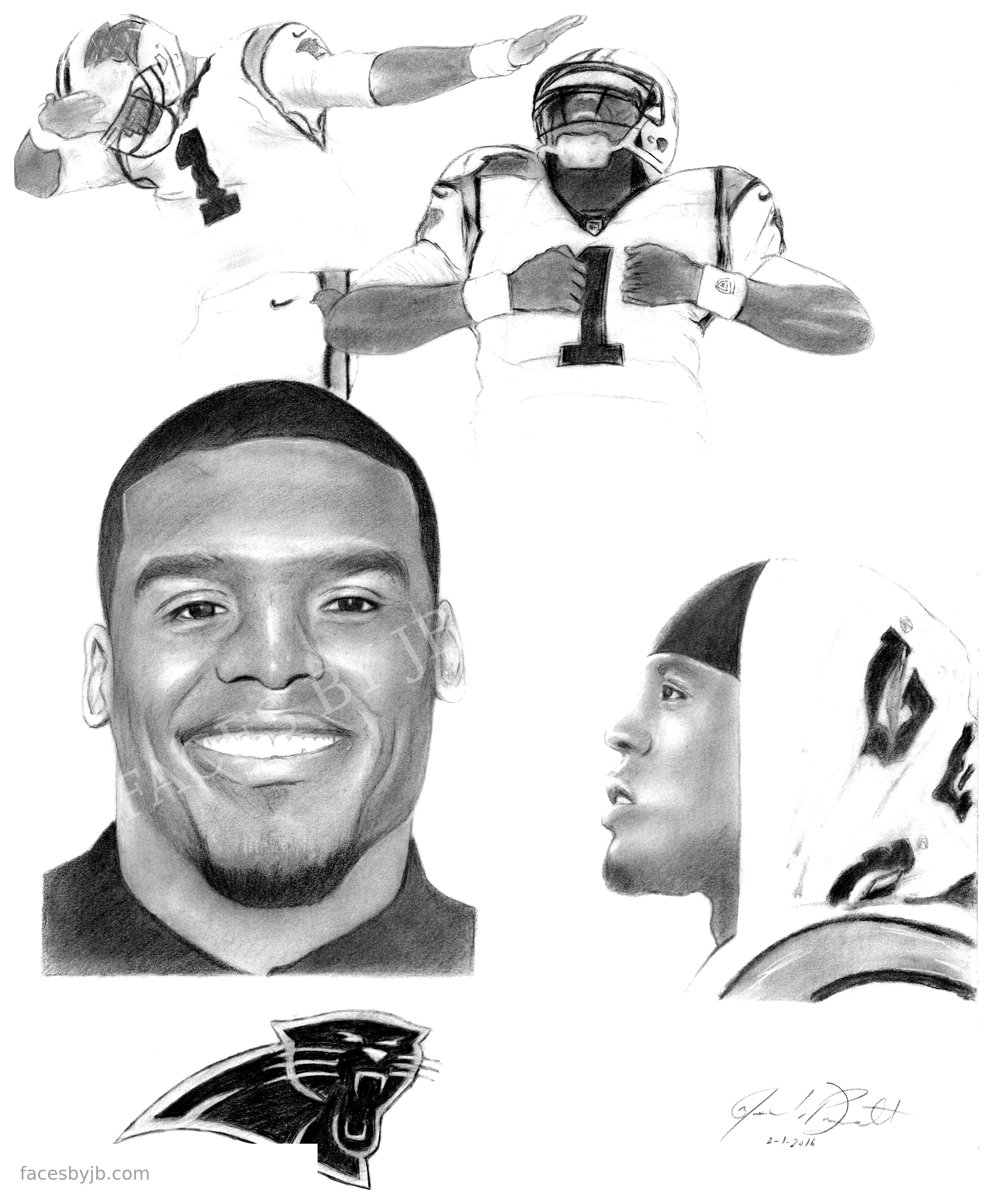 Cam Newton — Digital Print