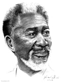 Morgan Freeman (Second Study) — Digital Print