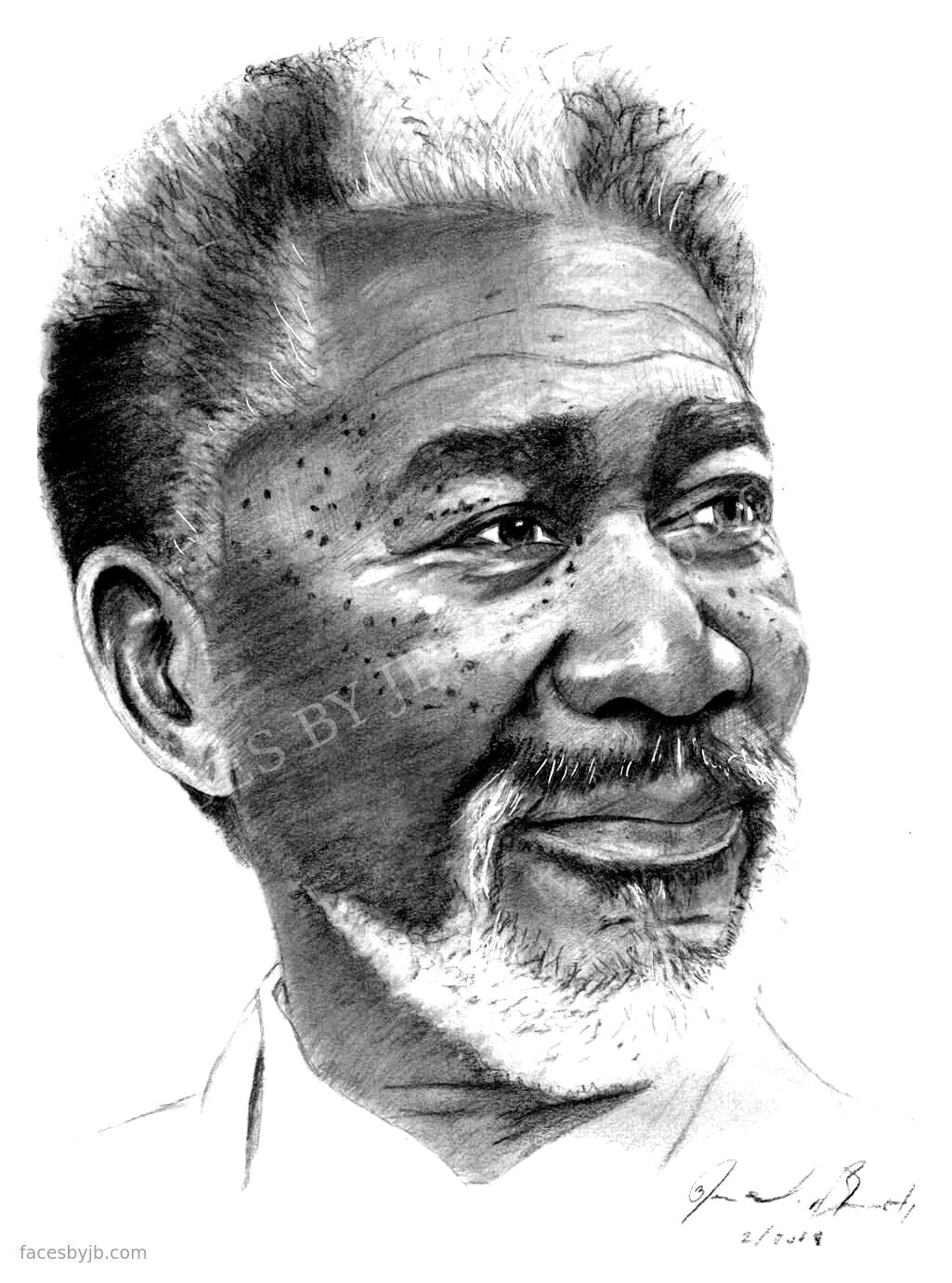 Morgan Freeman (Second Study) — Digital Print