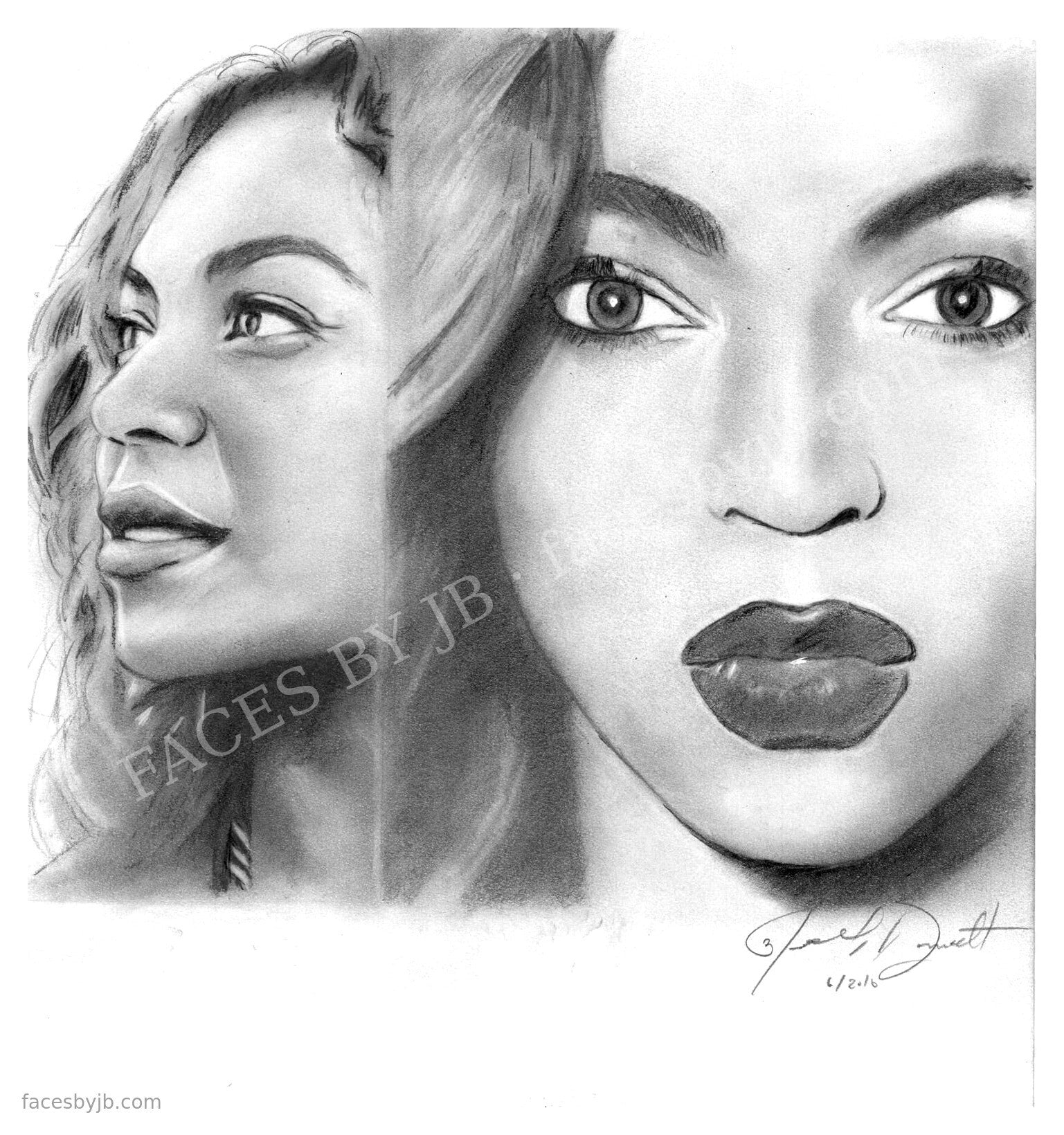 Beyoncé (Second Study) — Digital Print