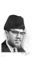 Malcolm X (Second Study) — Digital Print