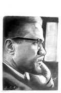 Malcolm X (Third Study) — Digital Print