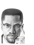 Malcolm X (Sixth Study) — Digital Print