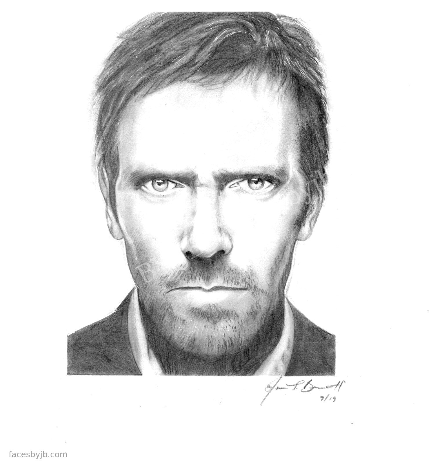 Hugh Laurie — Digital Print