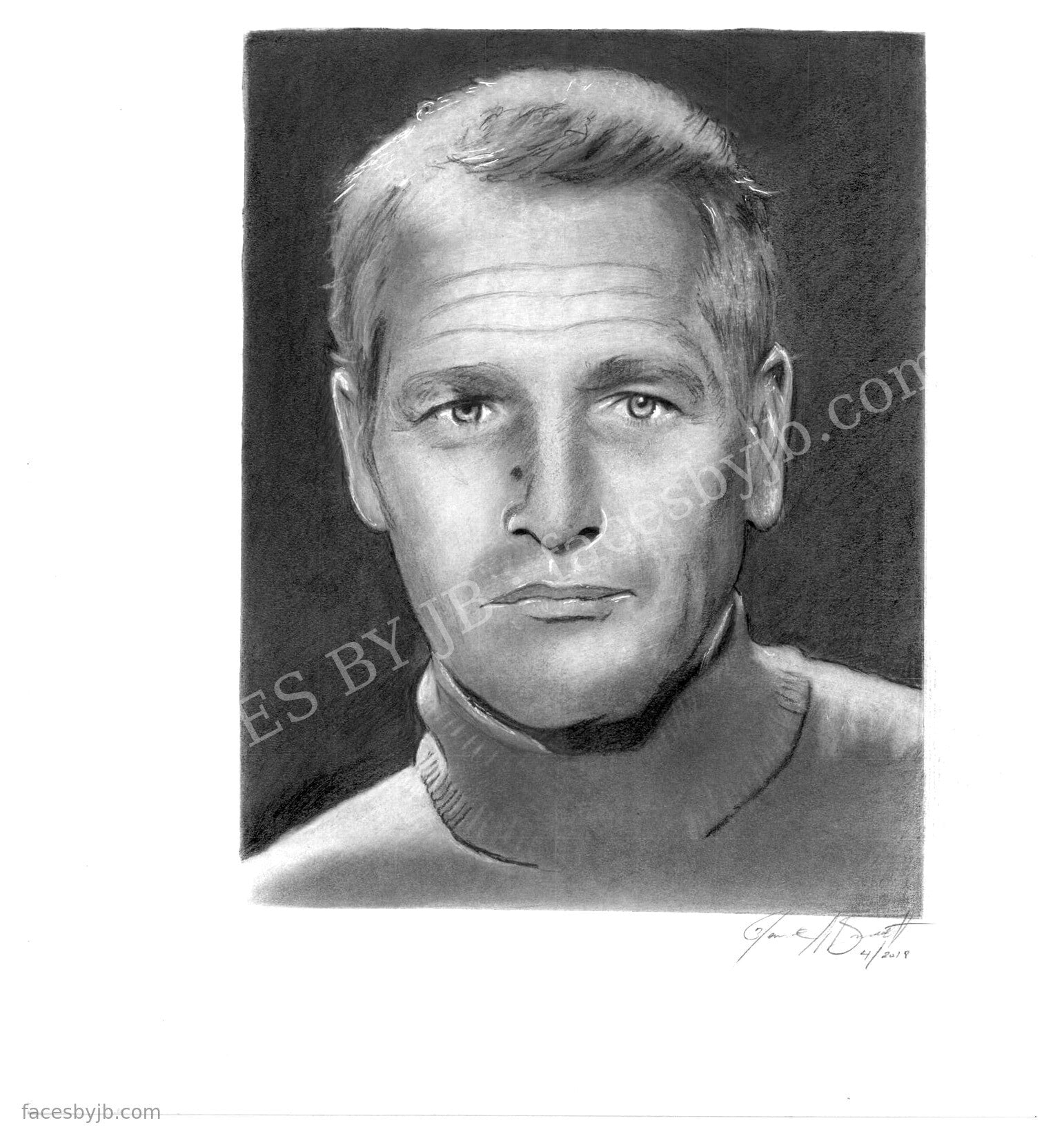 Paul Newman — Digital Print