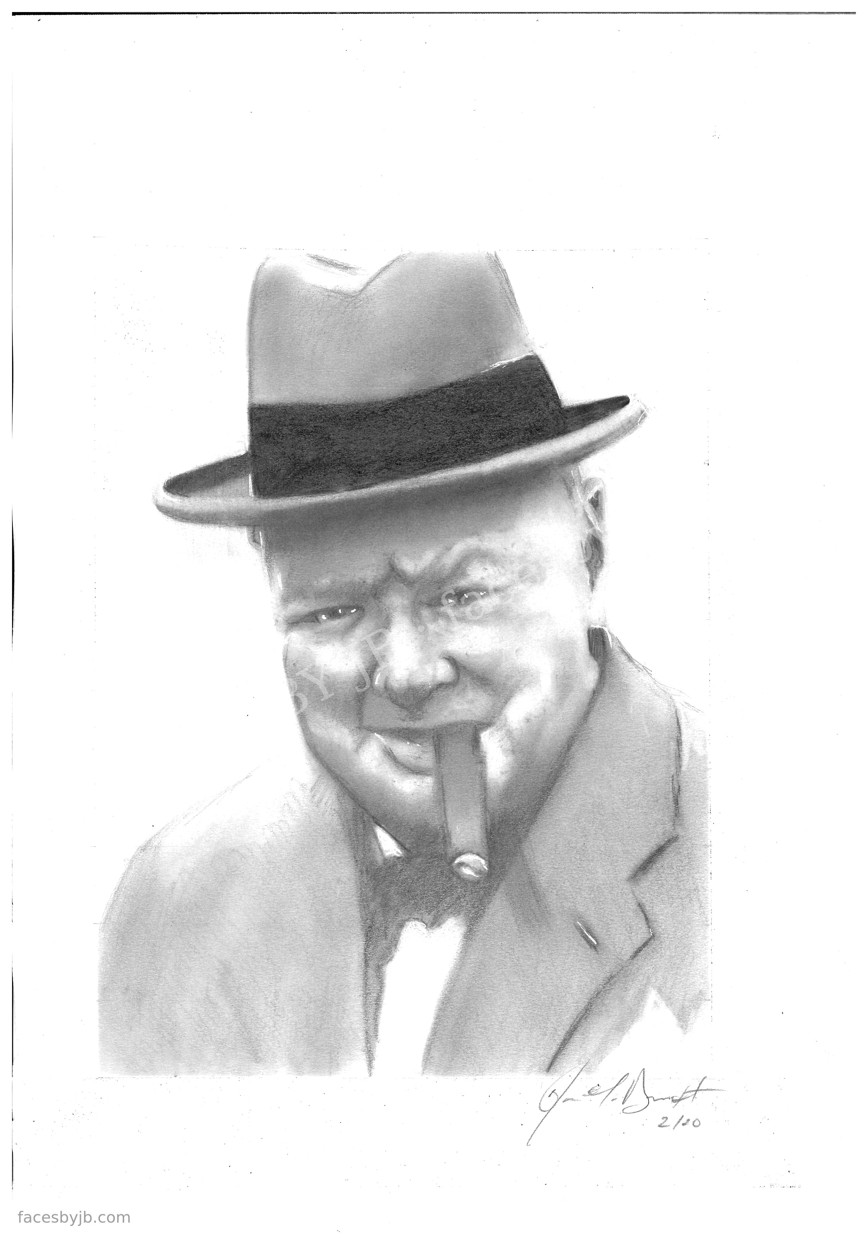 Winston Churchill — Digital Print