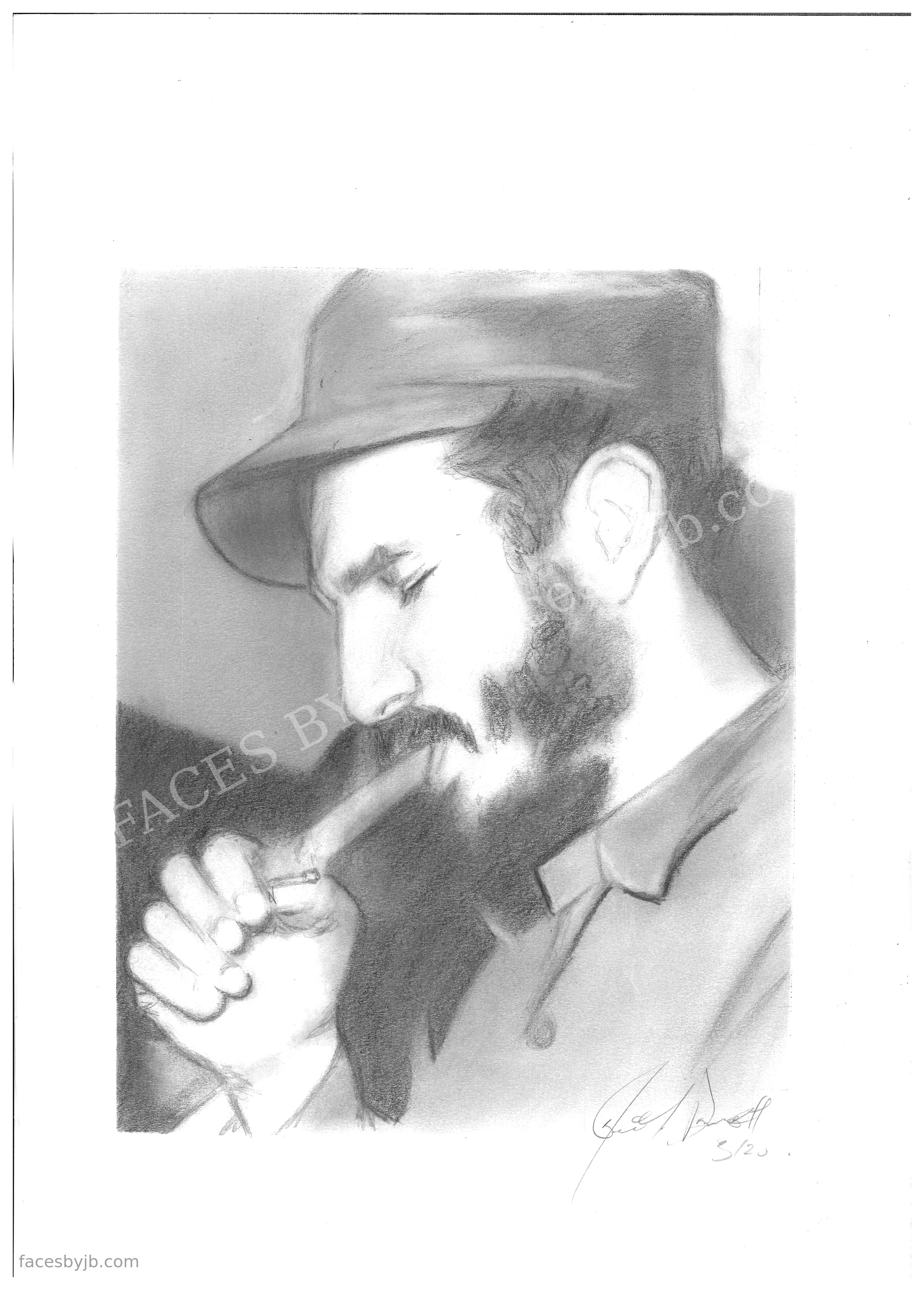 Fidel Castro (Second Study) — Digital Print