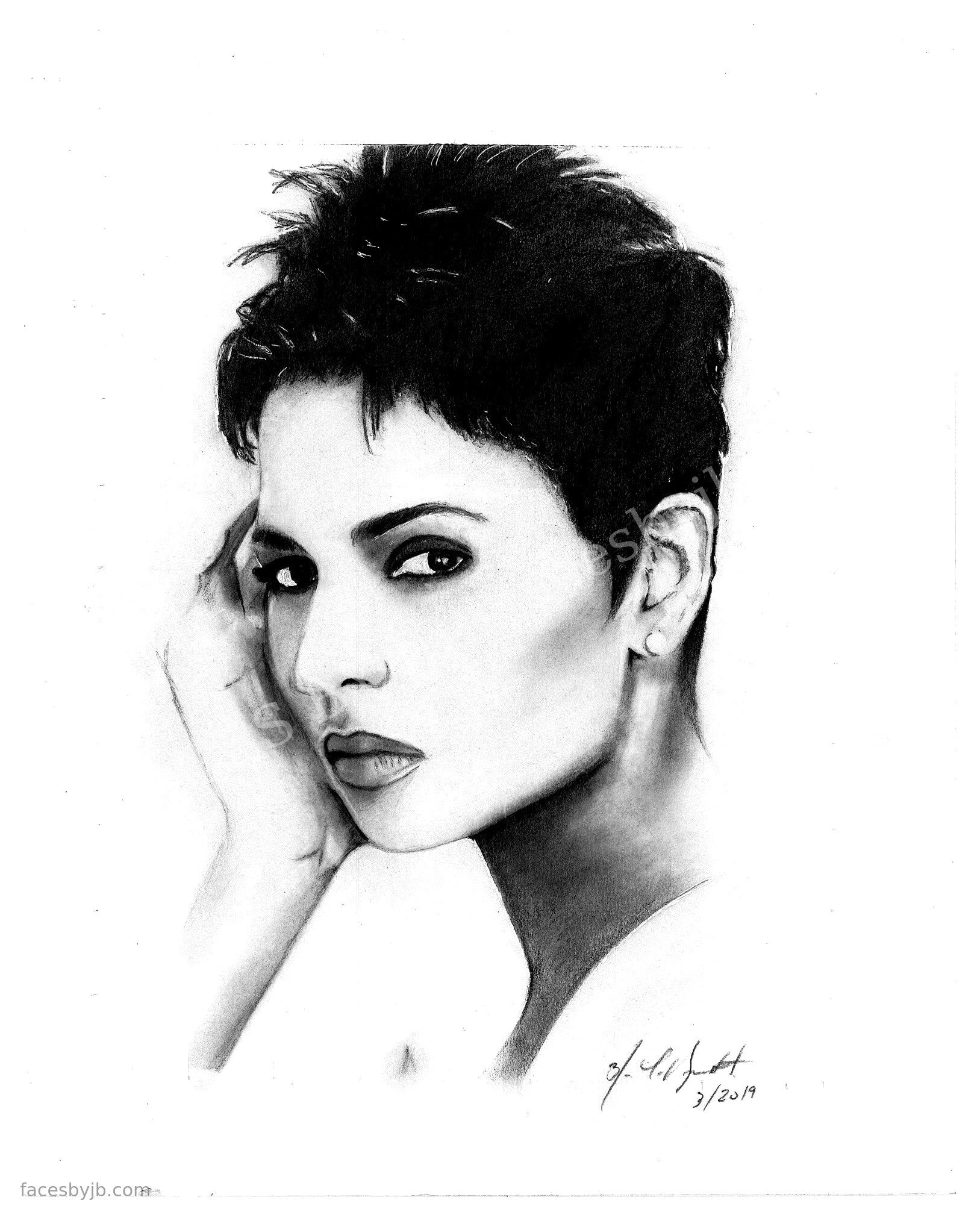 Halle Berry — Digital Print