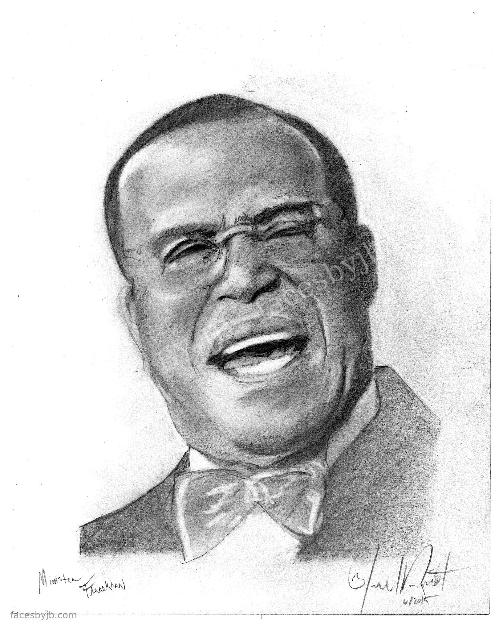 Louis Farrakhan — Digital Print