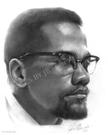 Malcolm X (Twelfth Study) — Digital Print