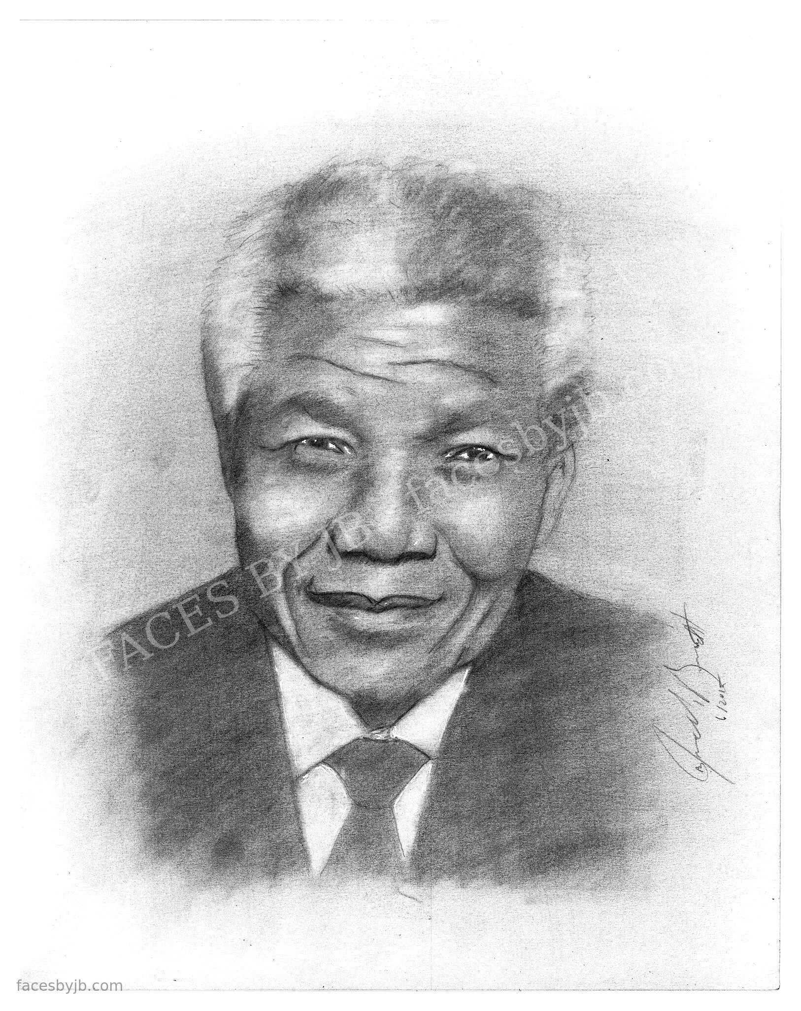 Nelson Mandela (Second Study) — Digital Print